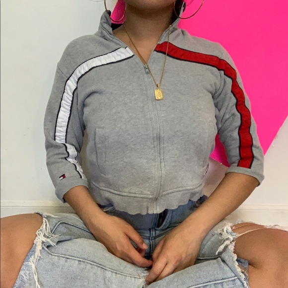 Tommy Hilfiger Jackets & Blazers - tommy hilfigerr gray track jacket ✧